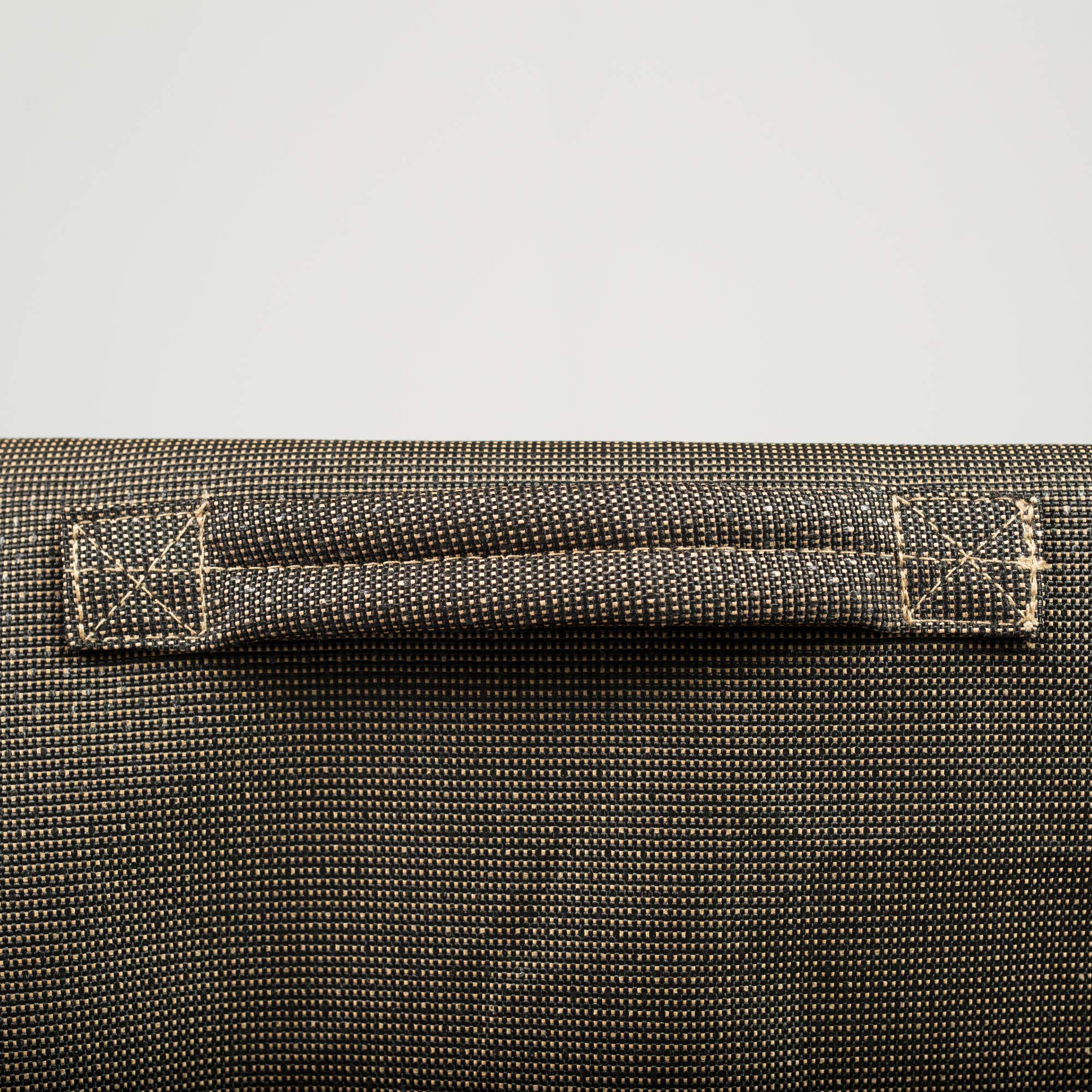 Budge P2A01BTNW3 StormBlock Hillside Double Patio Chaise Lounge Cover Premium, Outdoor, Waterproof, Black and Tan Weave - Image 5